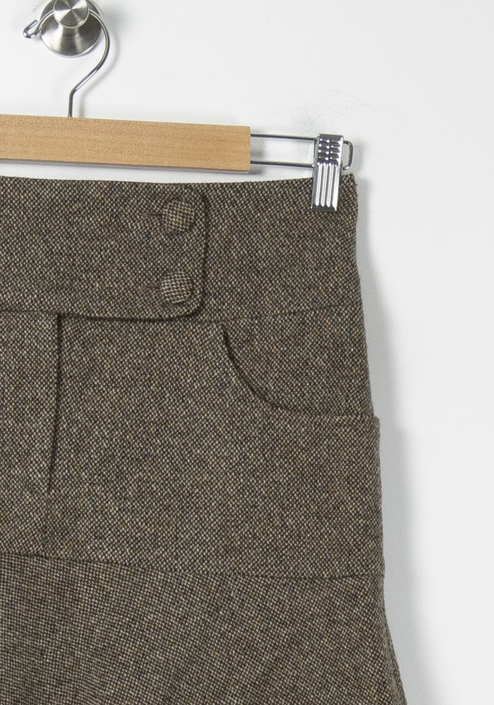 Jupe Évasée Marron - Taille S/36