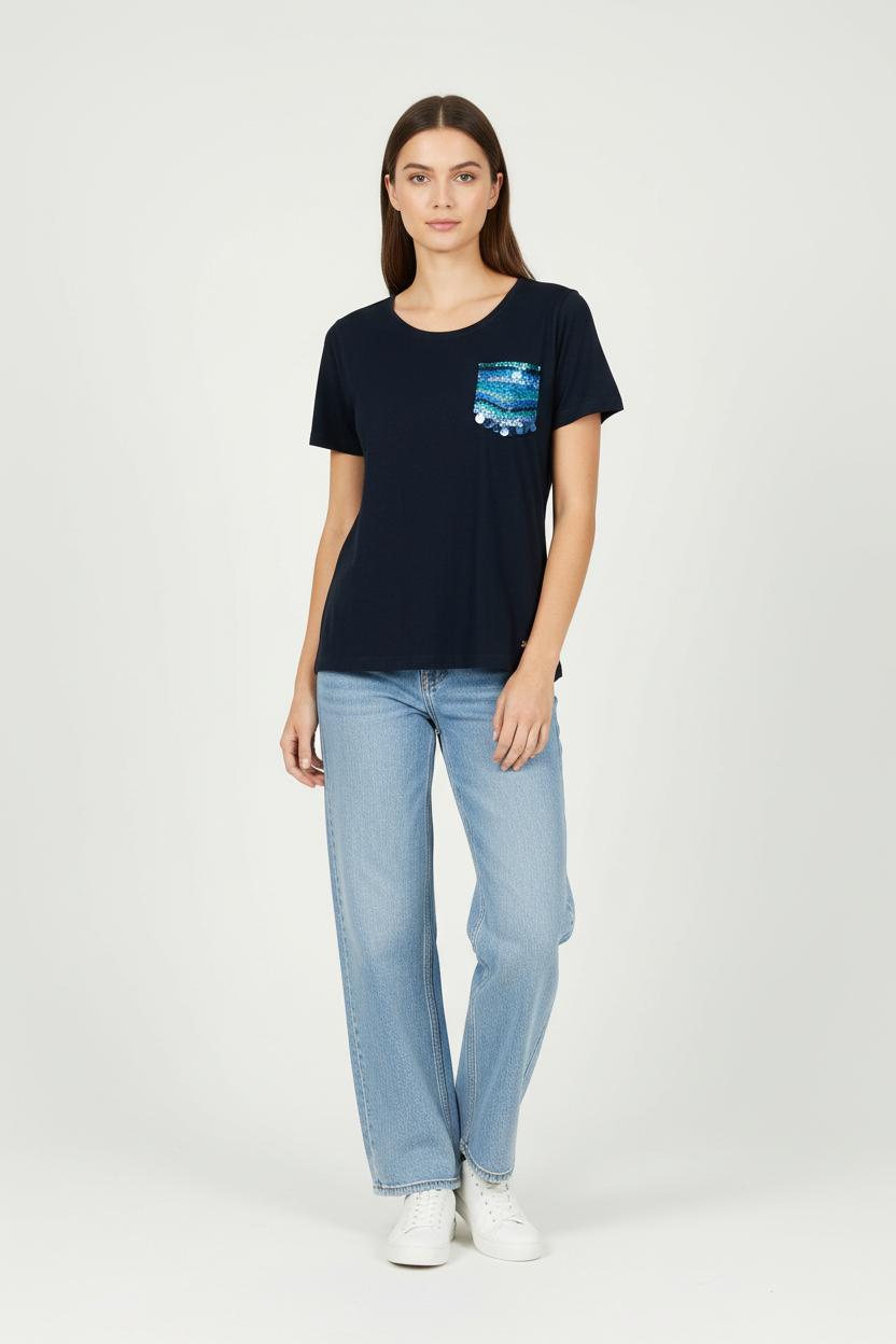 Tee-shirt Bleu - Taille XS/34