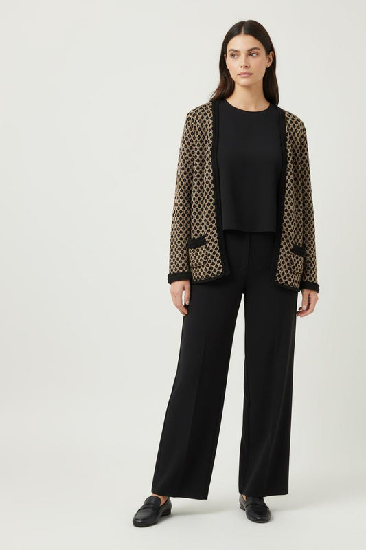 Gilet Blazer Noire et Beige - Taille XXXL/46