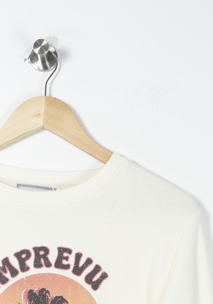 Sweat-shirt beige - Taille XS/34