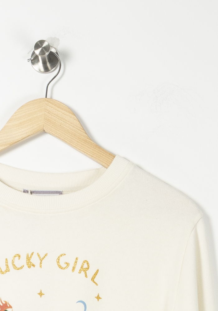 Sweat-shirt beige - Taille XS/34