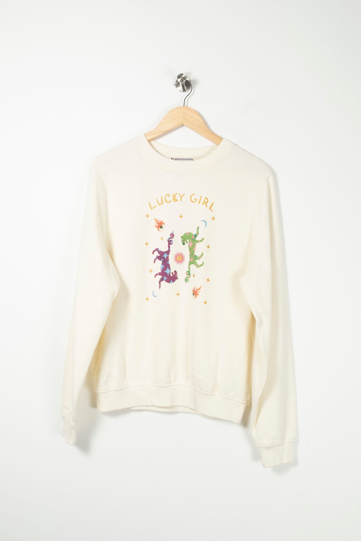 Sweat-shirt beige - Taille XS/34