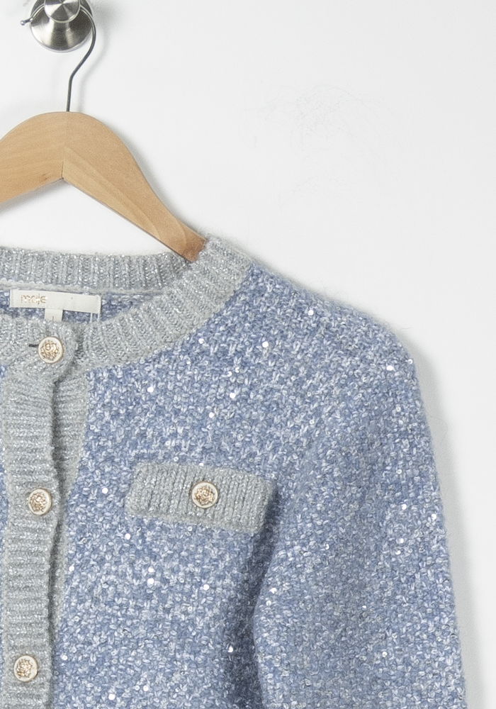 Cardigan Bleu et Gris - Taille S/36