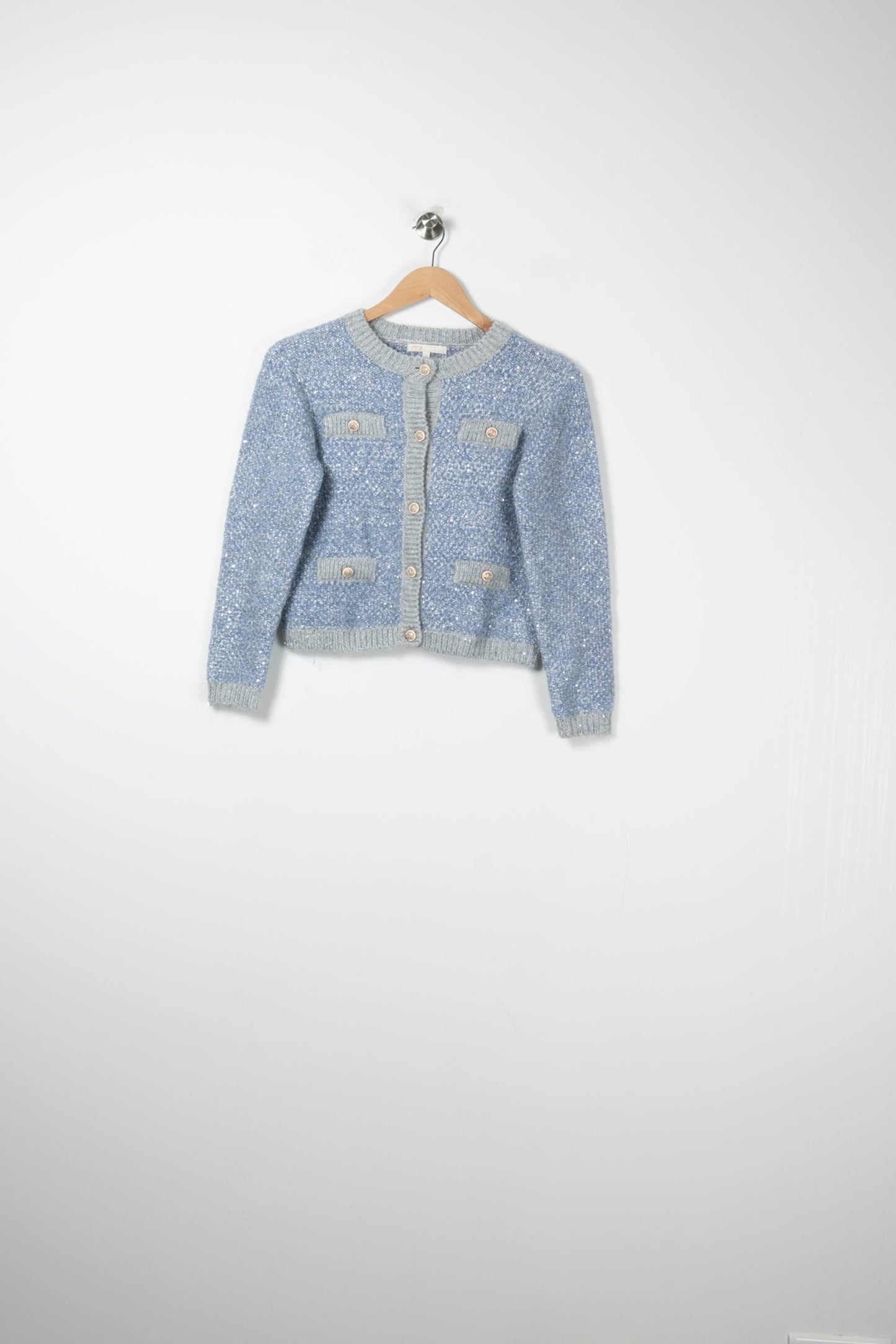 Cardigan Bleu et Gris - Taille S/36