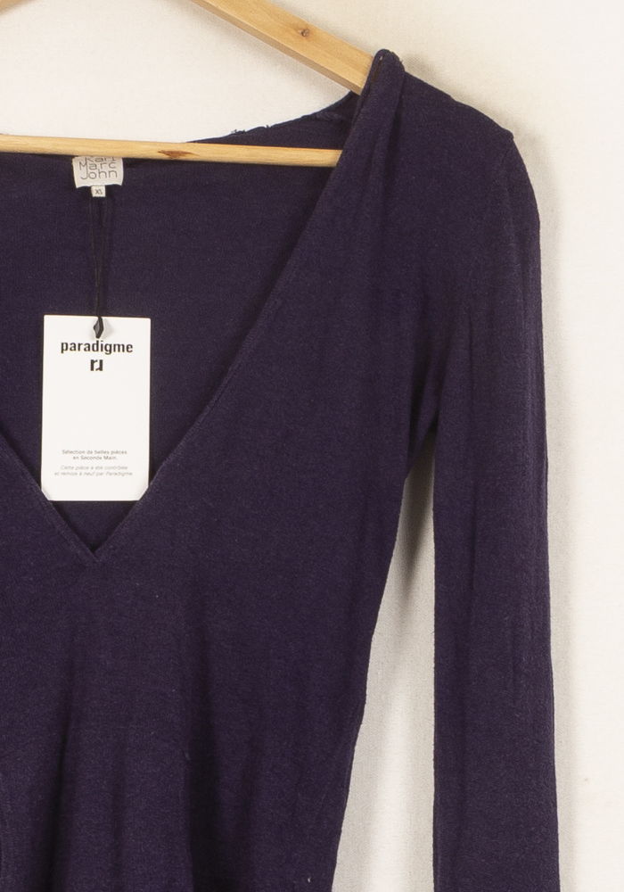 Sweat À Capuche Bleu et Blanc - Taille XS/34