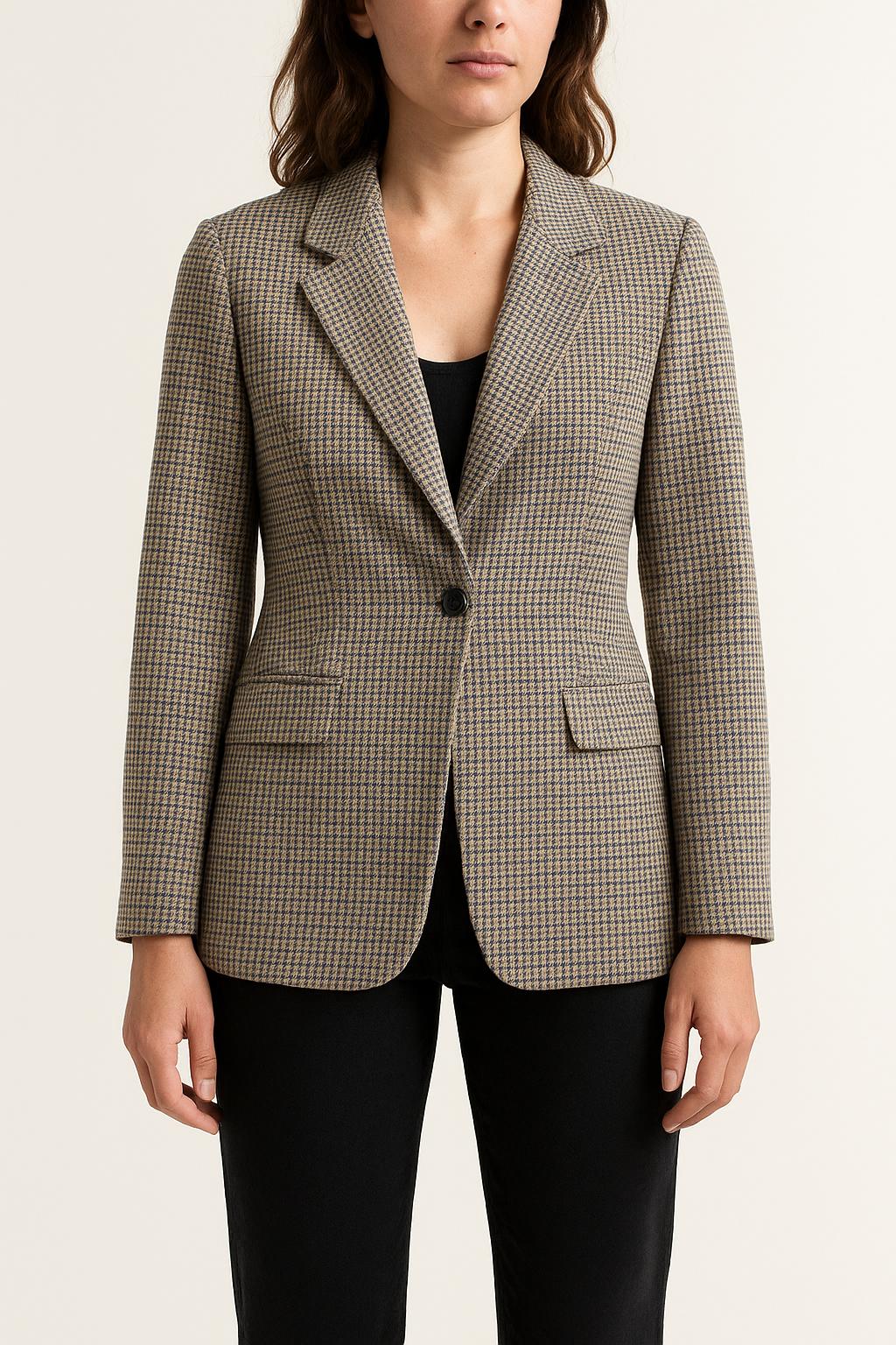 Blazer Beige et Bleu - Taille S/36