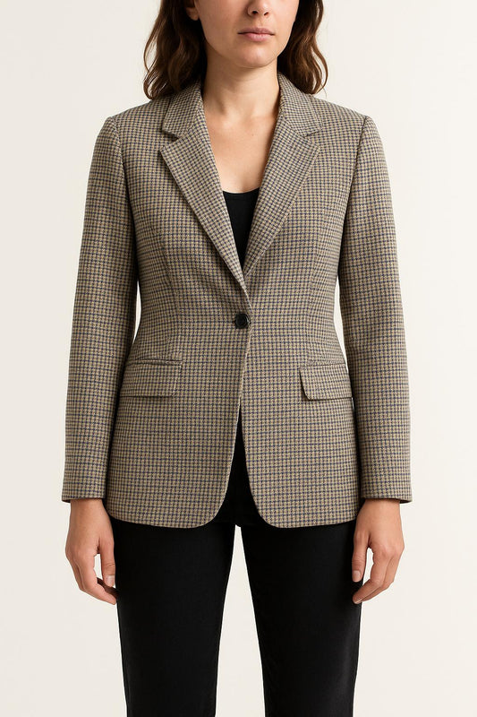 Blazer Beige et Bleu - Taille S/36