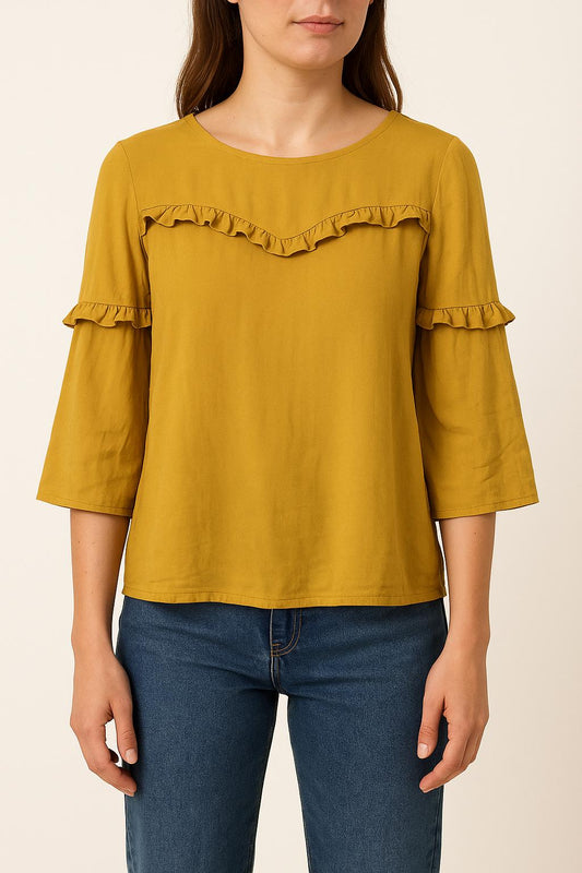 Blouse jaune - Taille S/36