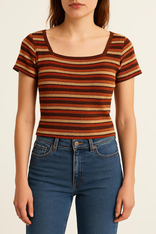 T-shirt Multicolore - Taille XS/34