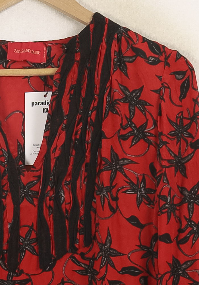 Robe Courte Rouge et Noir - Taille S/36