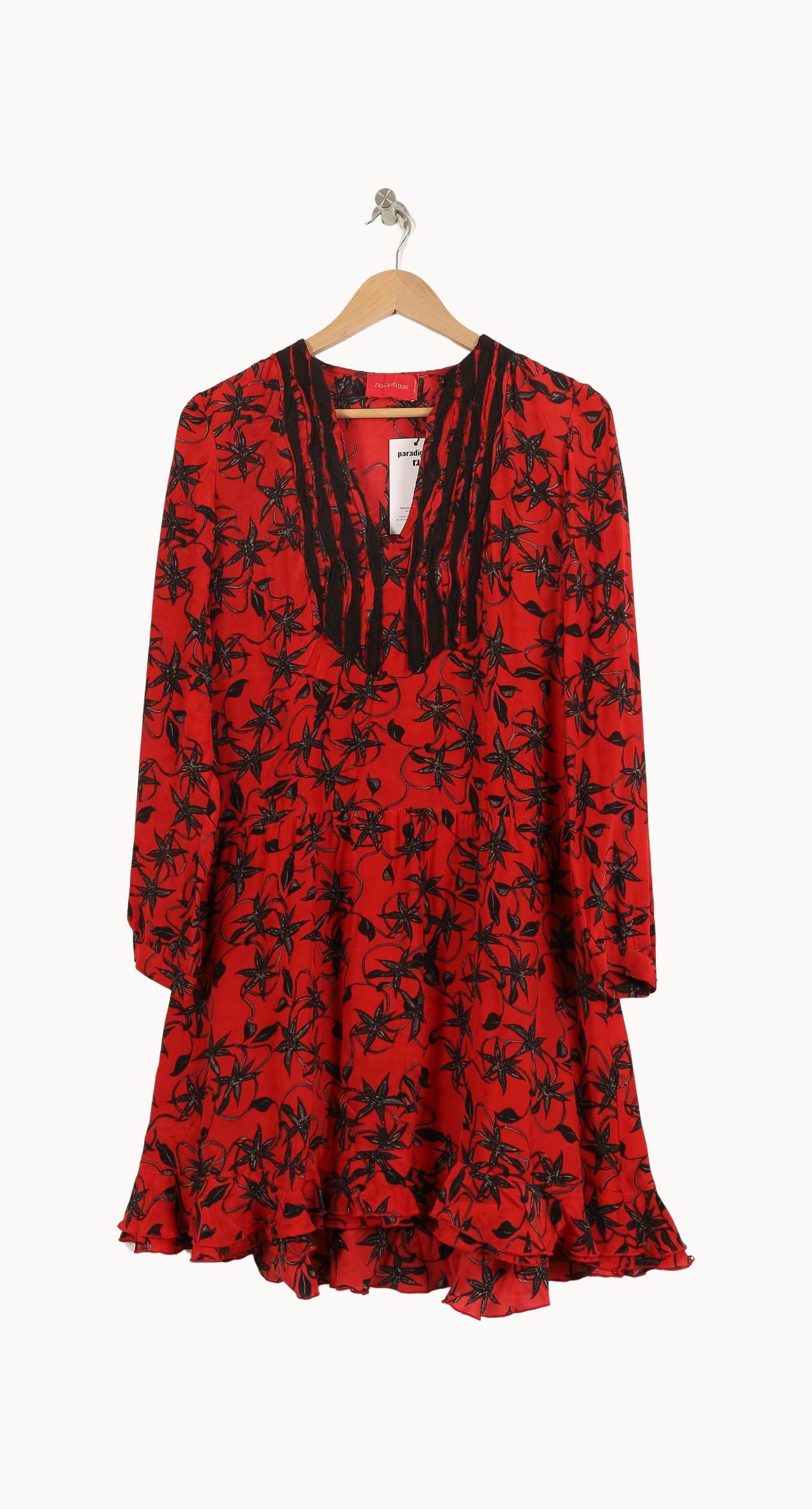 Robe Courte Rouge et Noir - Taille S/36