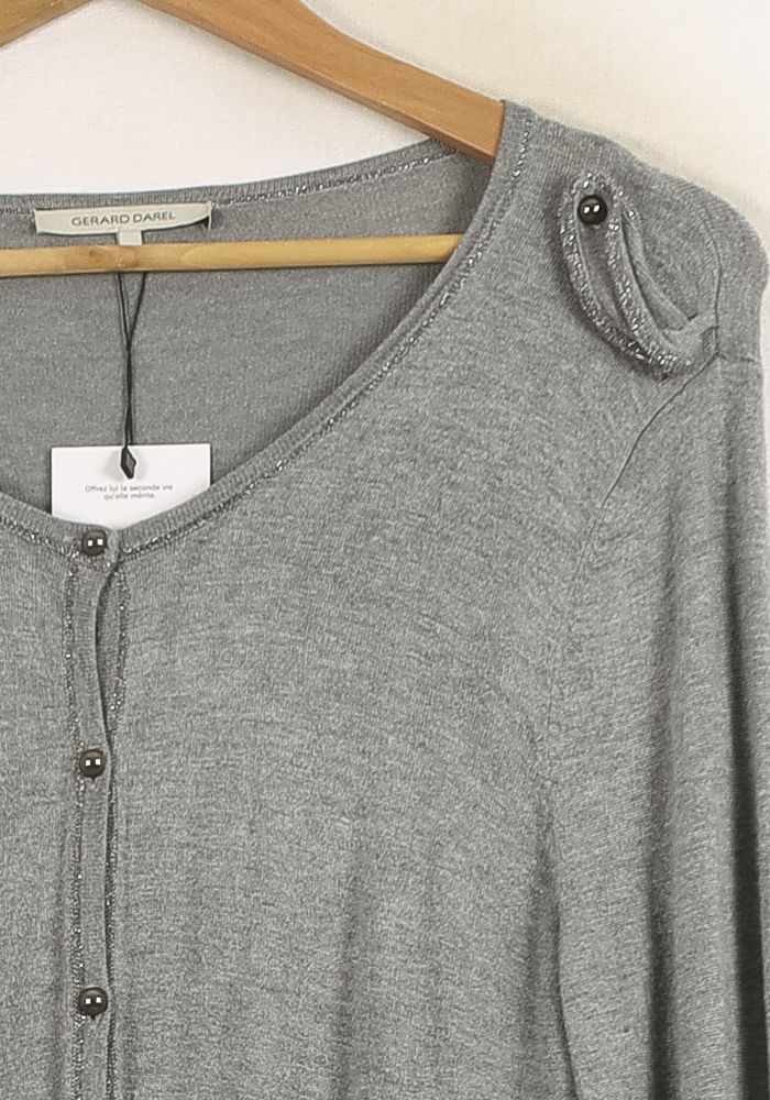 Cardigan Gris - Taille M/38