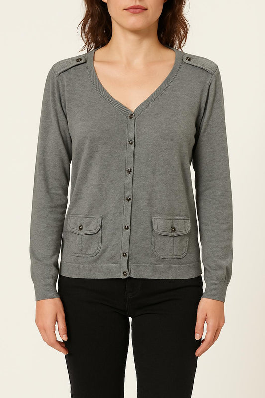 Cardigan Gris - Taille M/38
