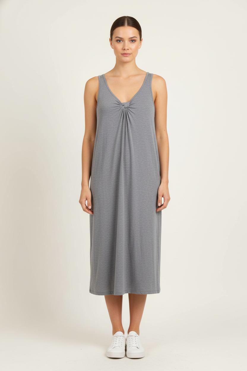 Robe Midi Grise - Taille L/40