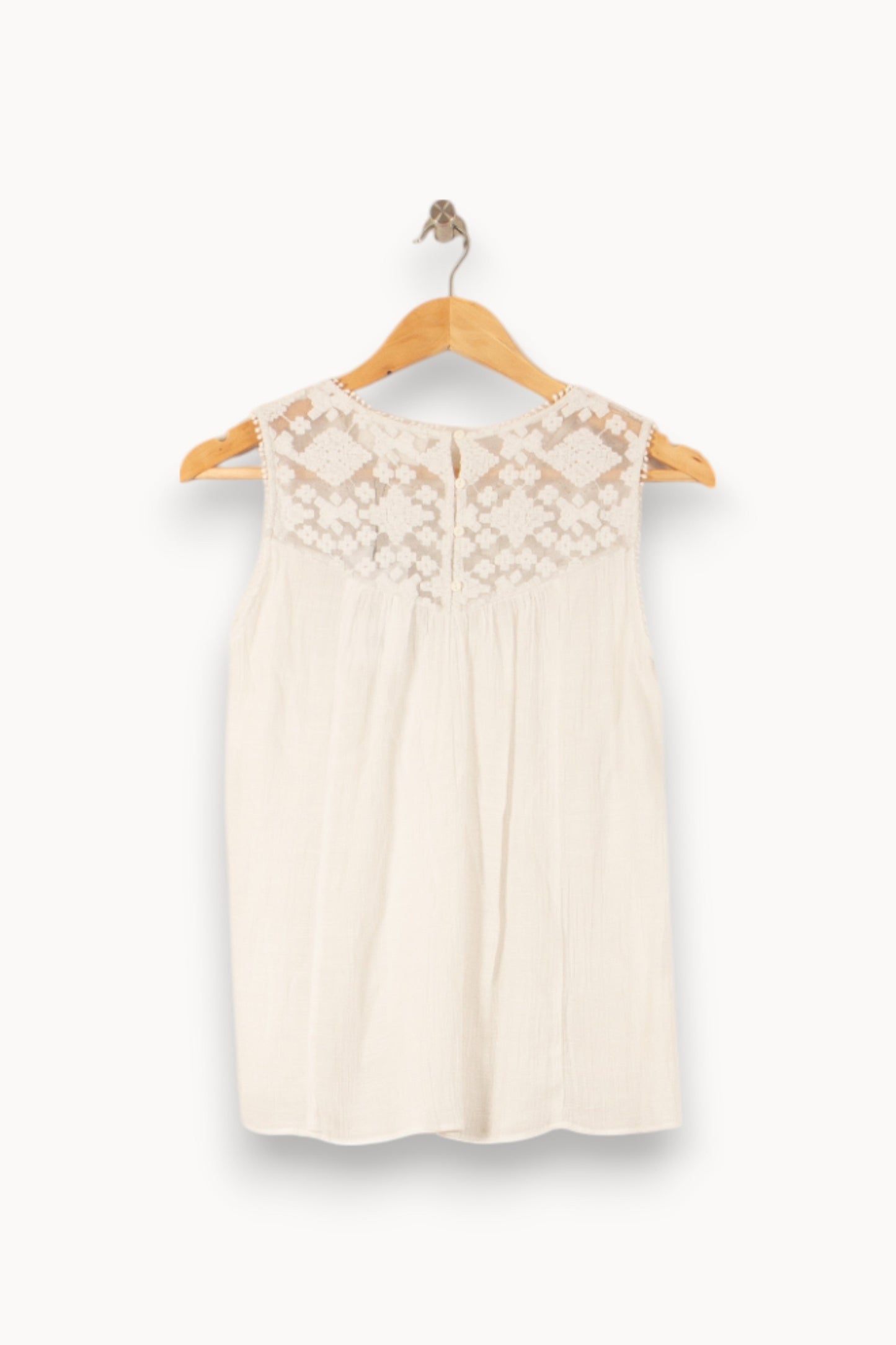 Top Sans Manches Blanc - Taille S/36