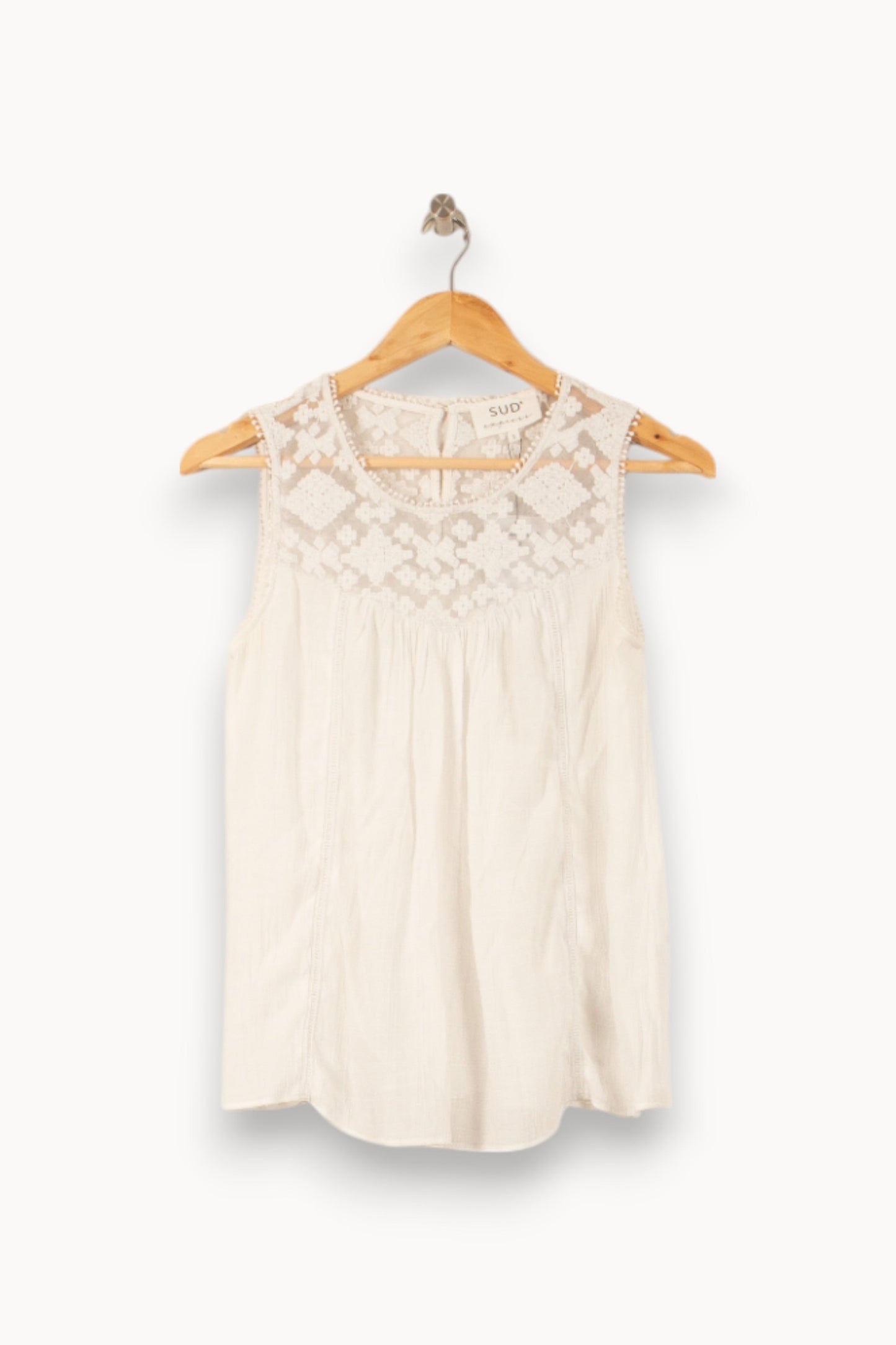 Top Sans Manches Blanc - Taille S/36