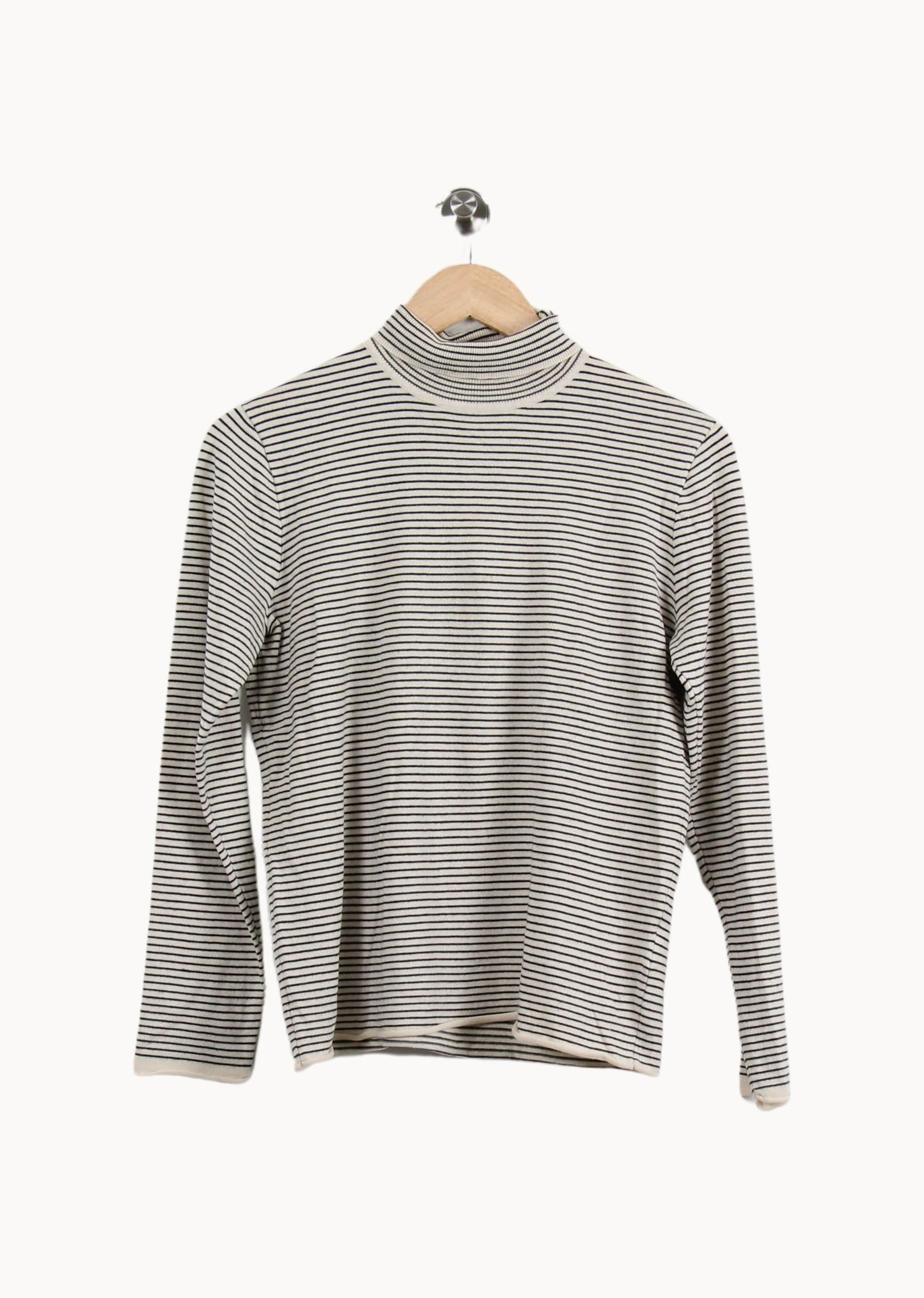 Pull Rayé Blanc et Noir - Taille M/38