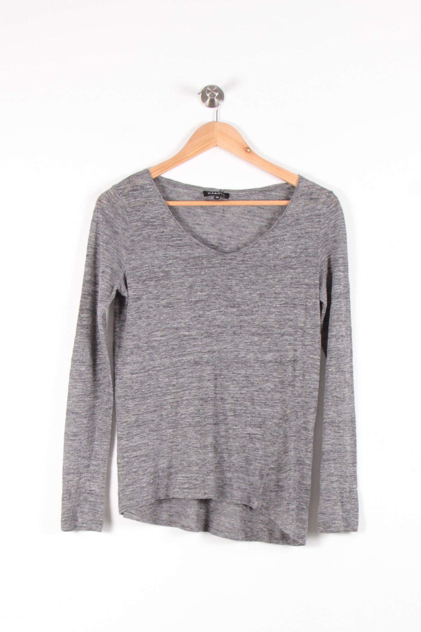 T-shirt Manches Longues Gris - Taille S/36