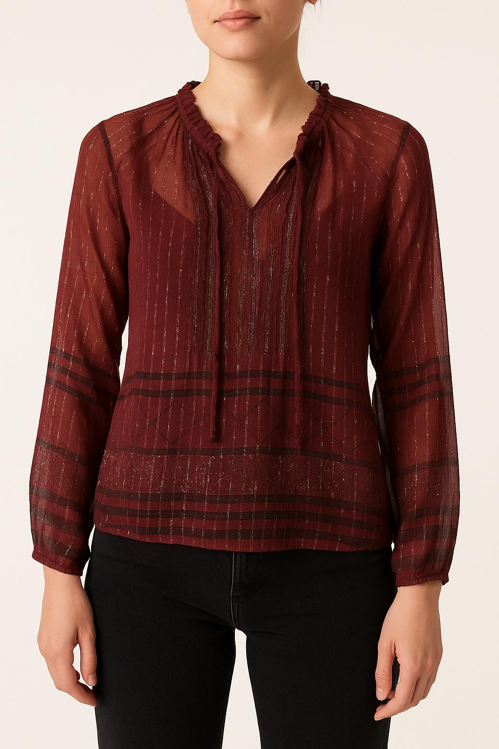 Blouse Bordeaux - Taille S/36