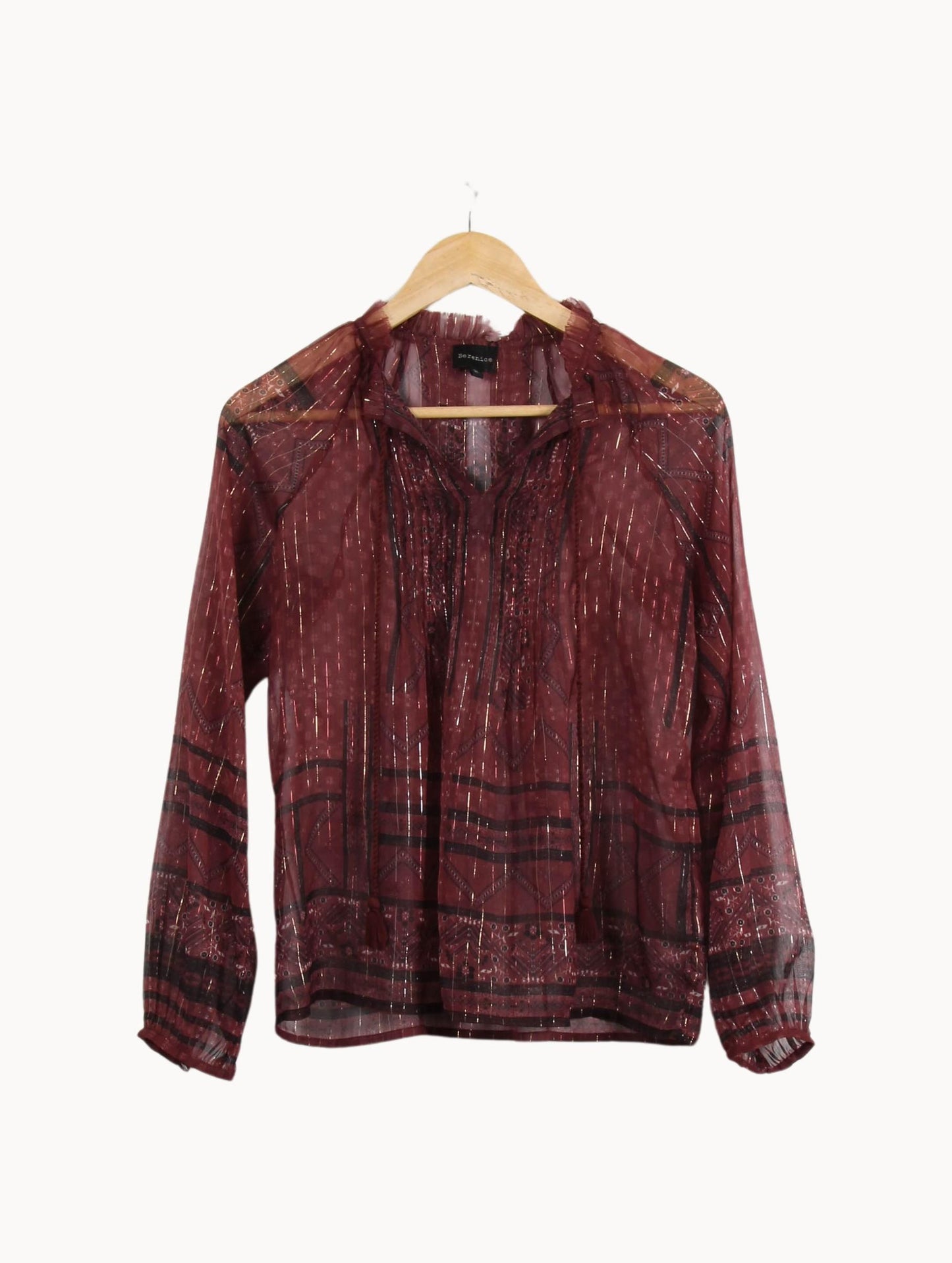 Blouse Bordeaux - Taille S/36