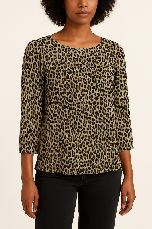 Blouse léopard multicolore - Taille M/38