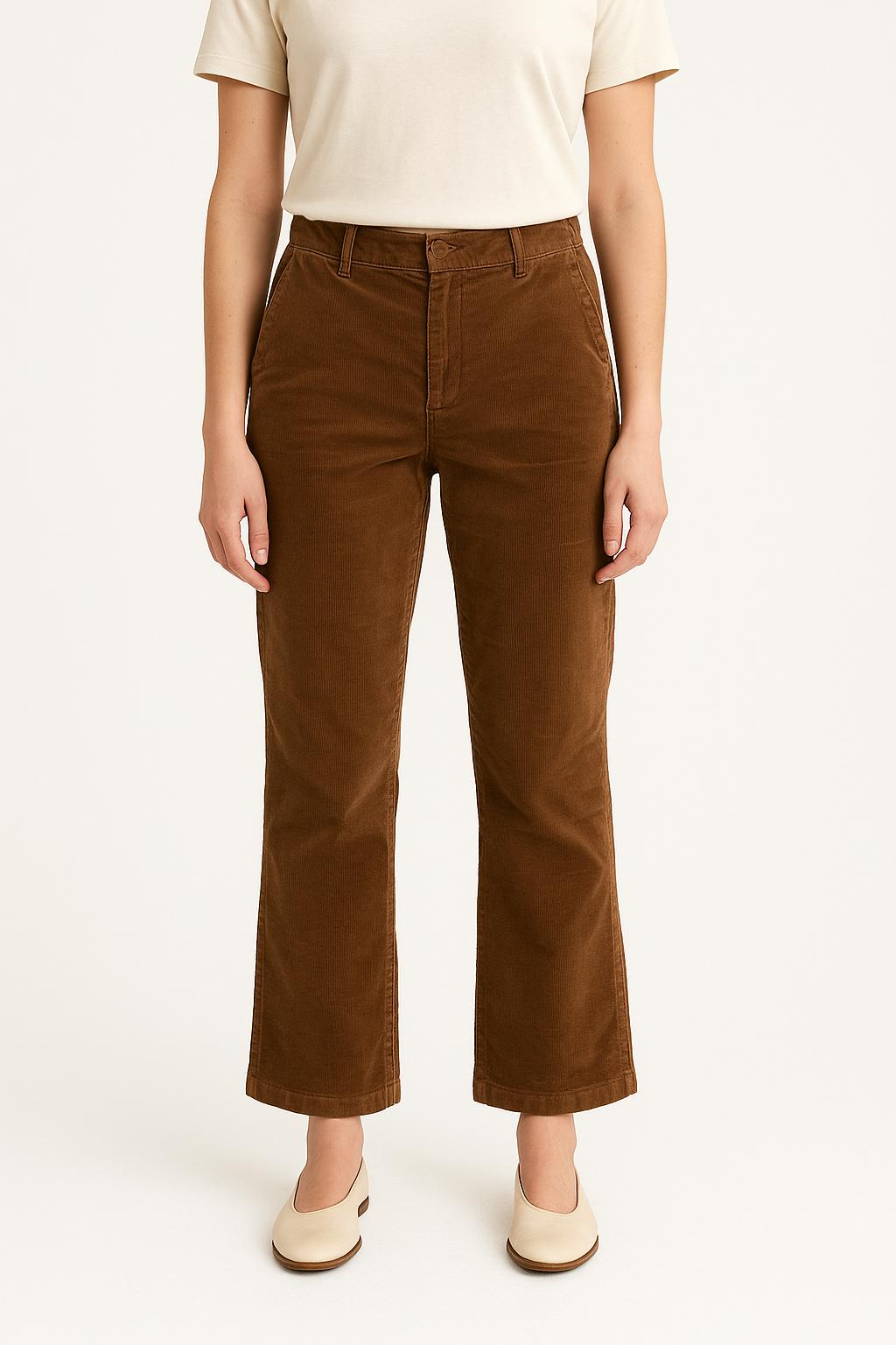 Pantalon Côtelé Marron - Taille S/36