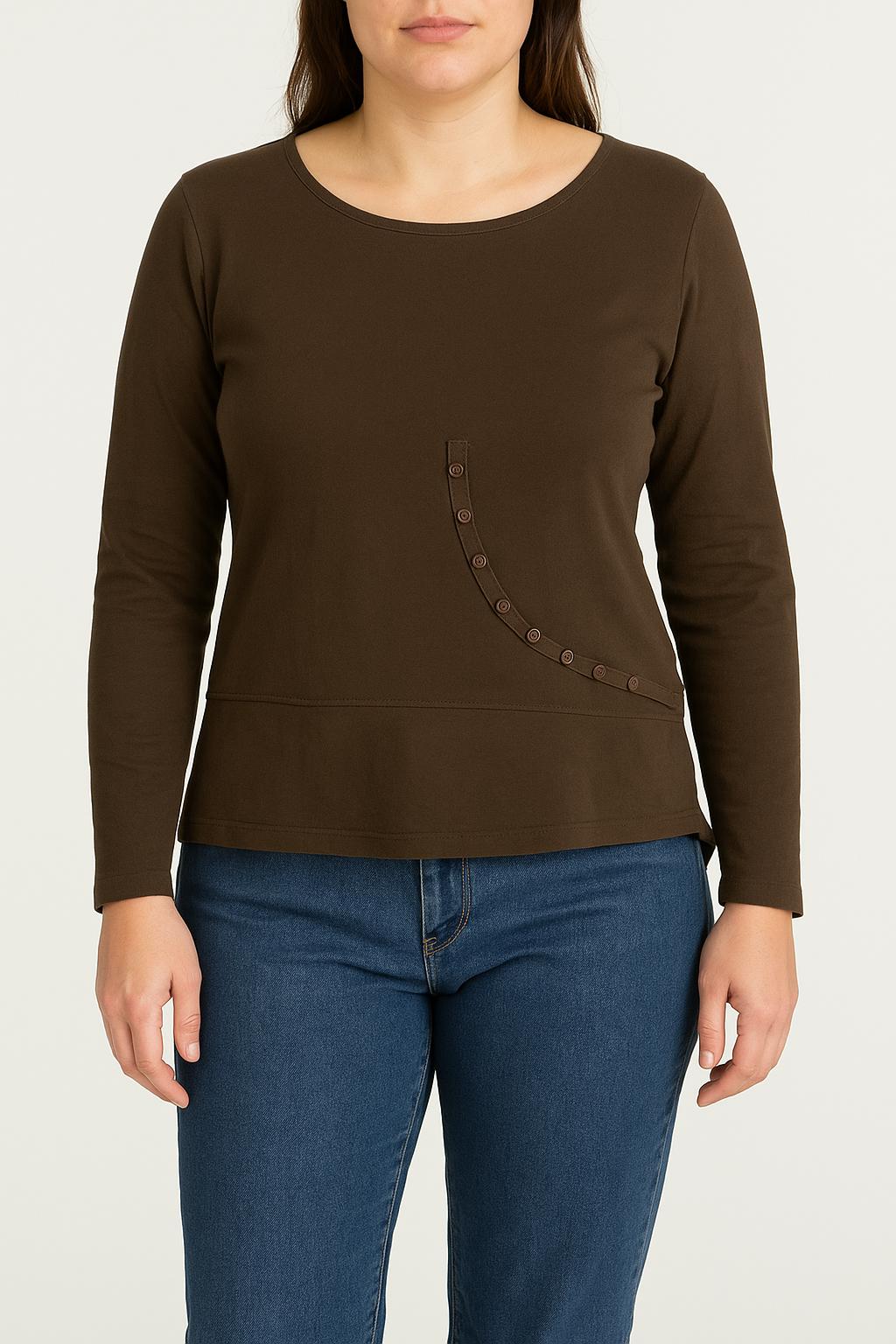 Tee-shirt Marron - Taille L/40