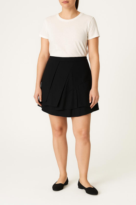 Jupe Portefeuille Noire - Taille L/40