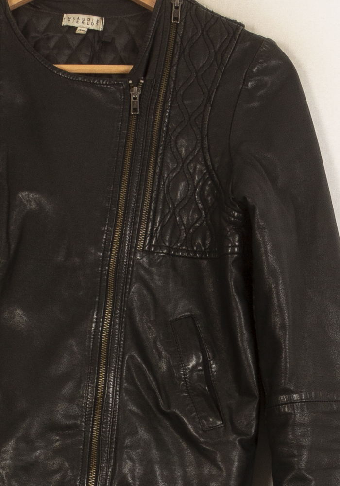 Veste en Cuir Noire - Taille M/38