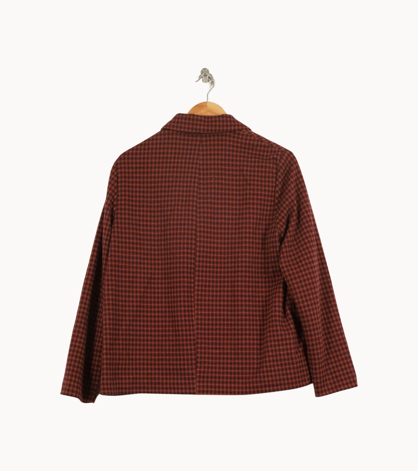 Veste Carreaux Marron et Rouge - Taille M/38