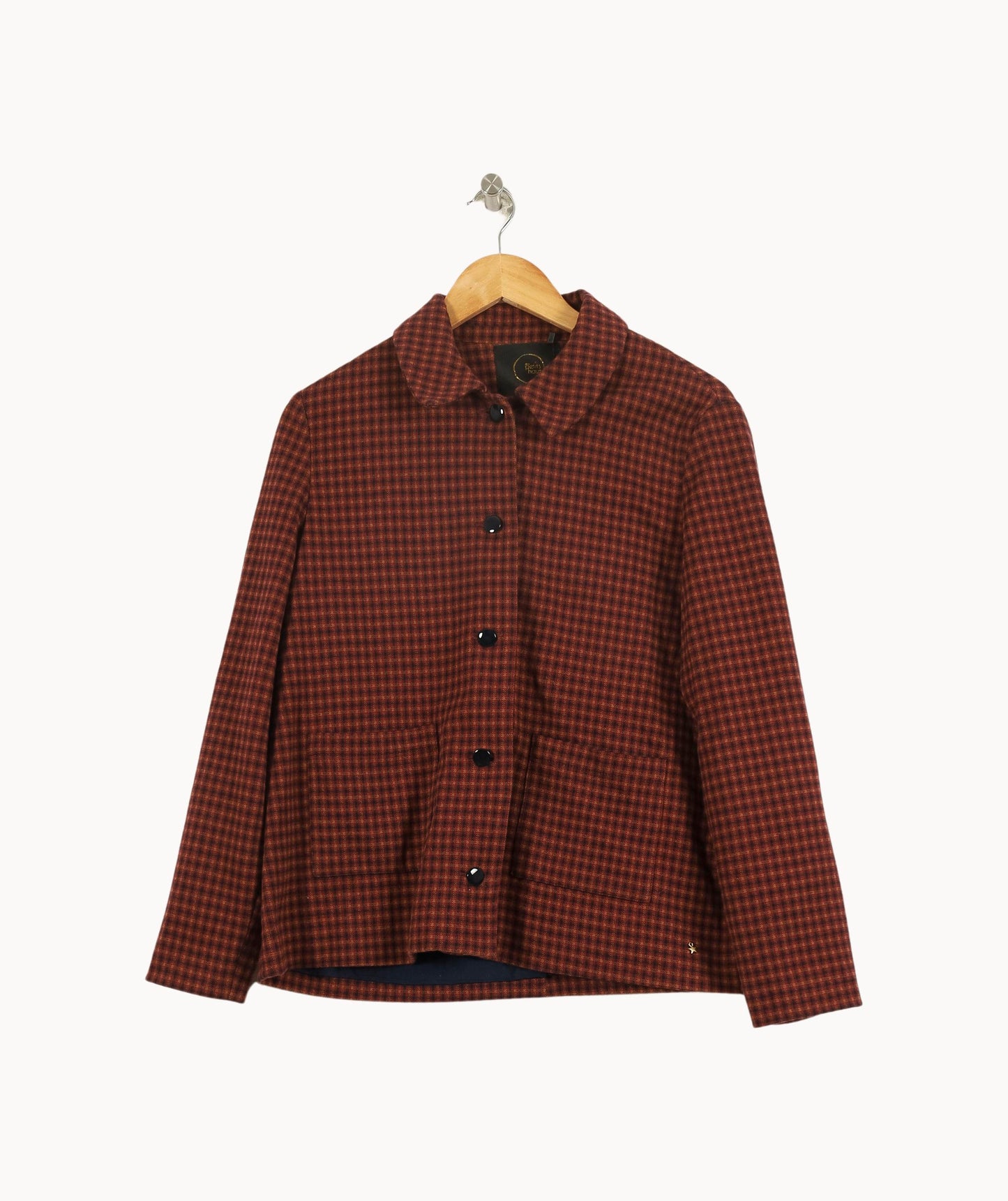 Veste Carreaux Marron et Rouge - Taille M/38