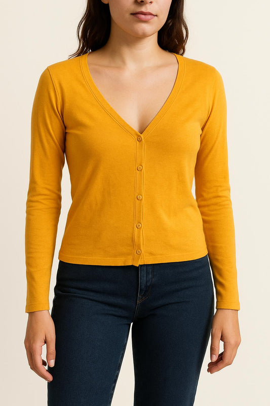 Cardigan Jaune - Taille L/40