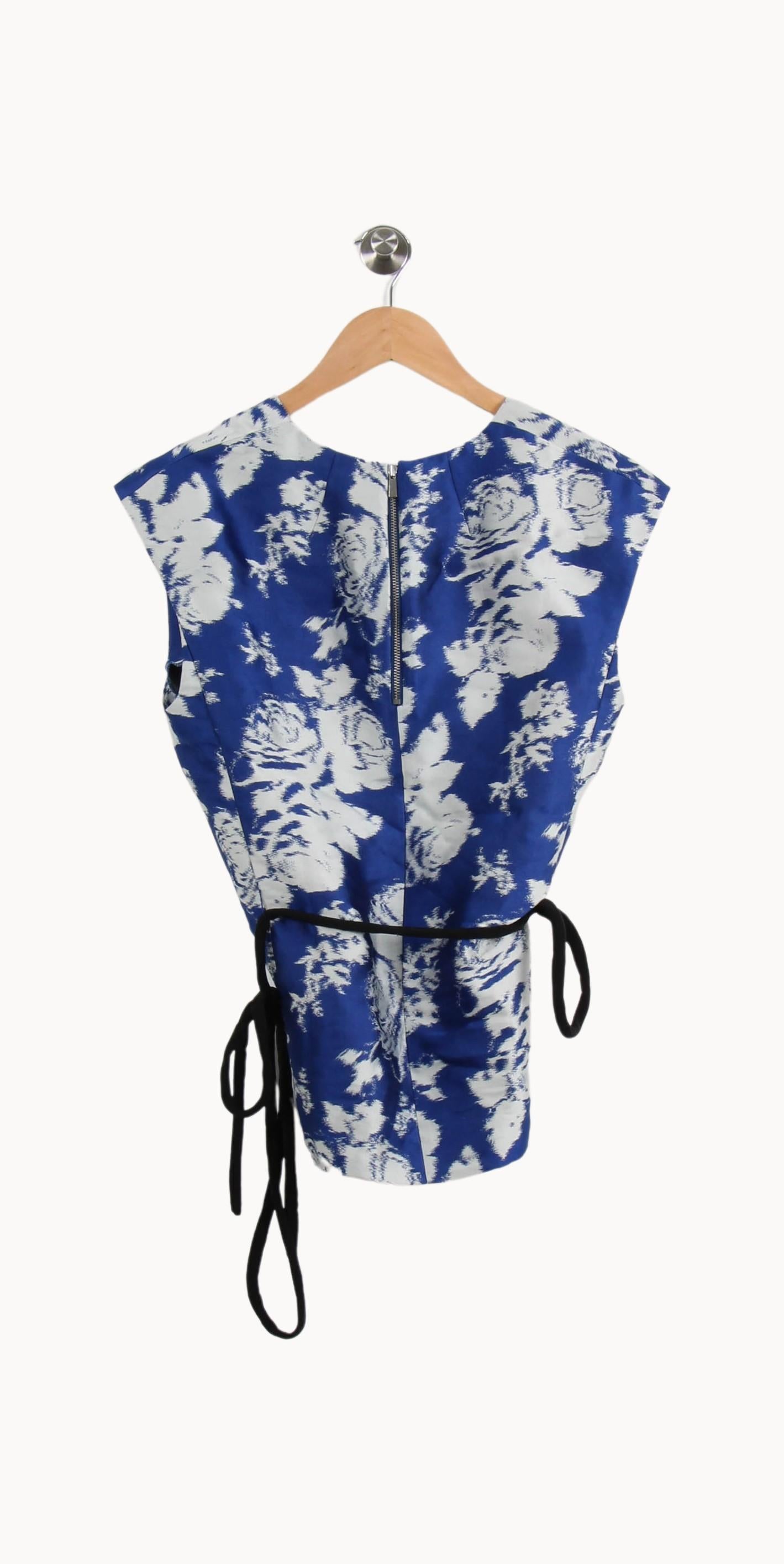 Blouse Bleu et Blanc - Taille S/36