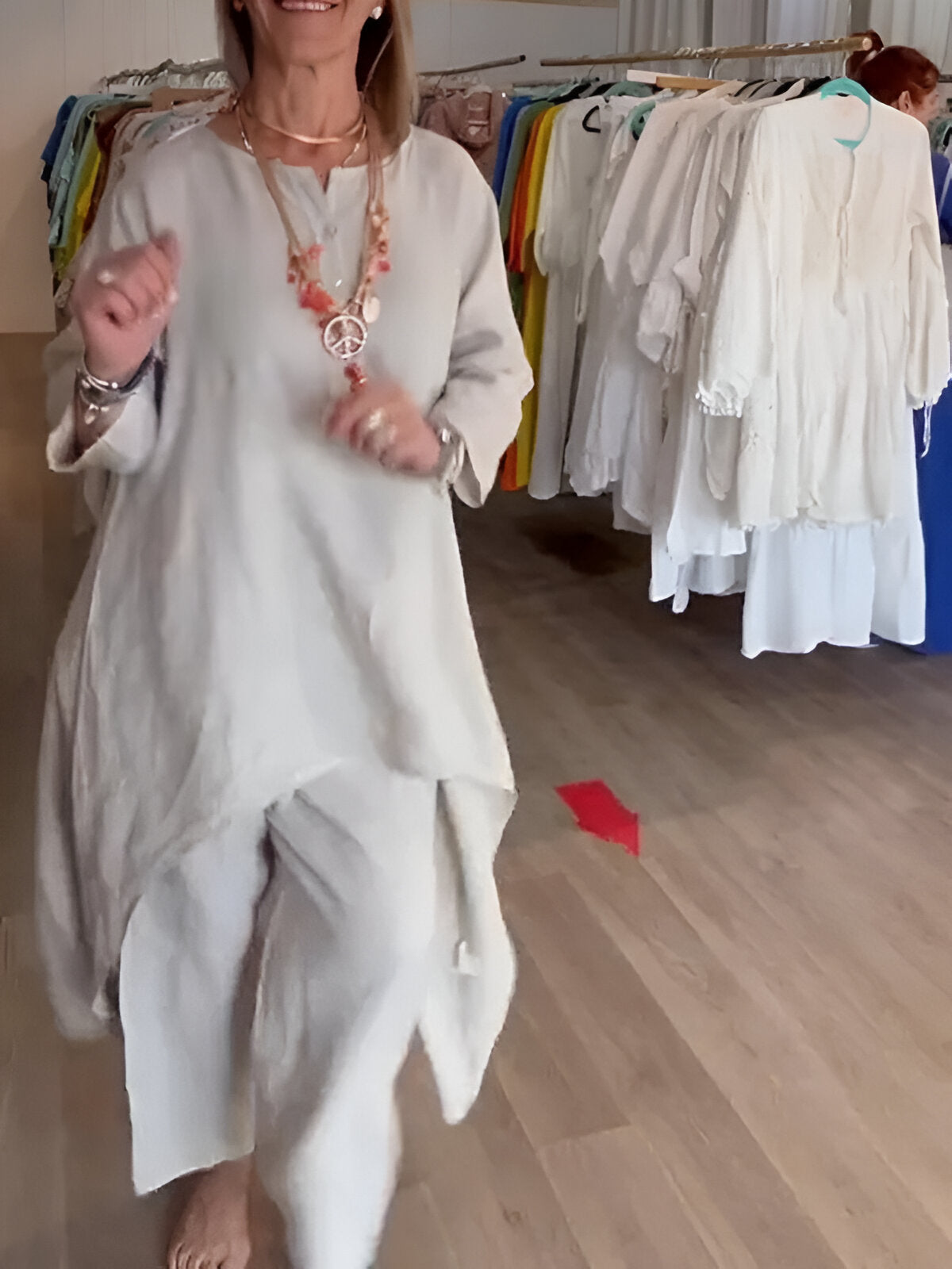 Mirelle™ | Ensemble d'été en mélange de coton léger