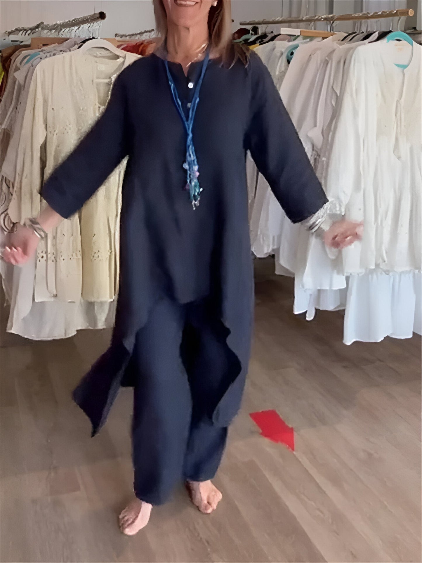 Mirelle™ | Ensemble d'été en mélange de coton léger