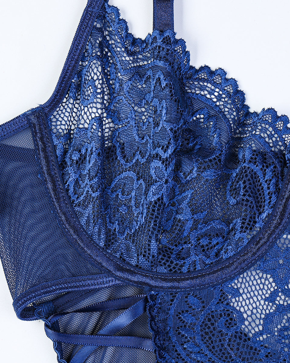 Christina™ | Corps transparent orné d'un motif floral et d'un dessin sur le côté