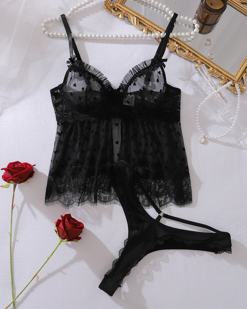 Rosa™ | Ensemble haut et bas en maille sensuelle