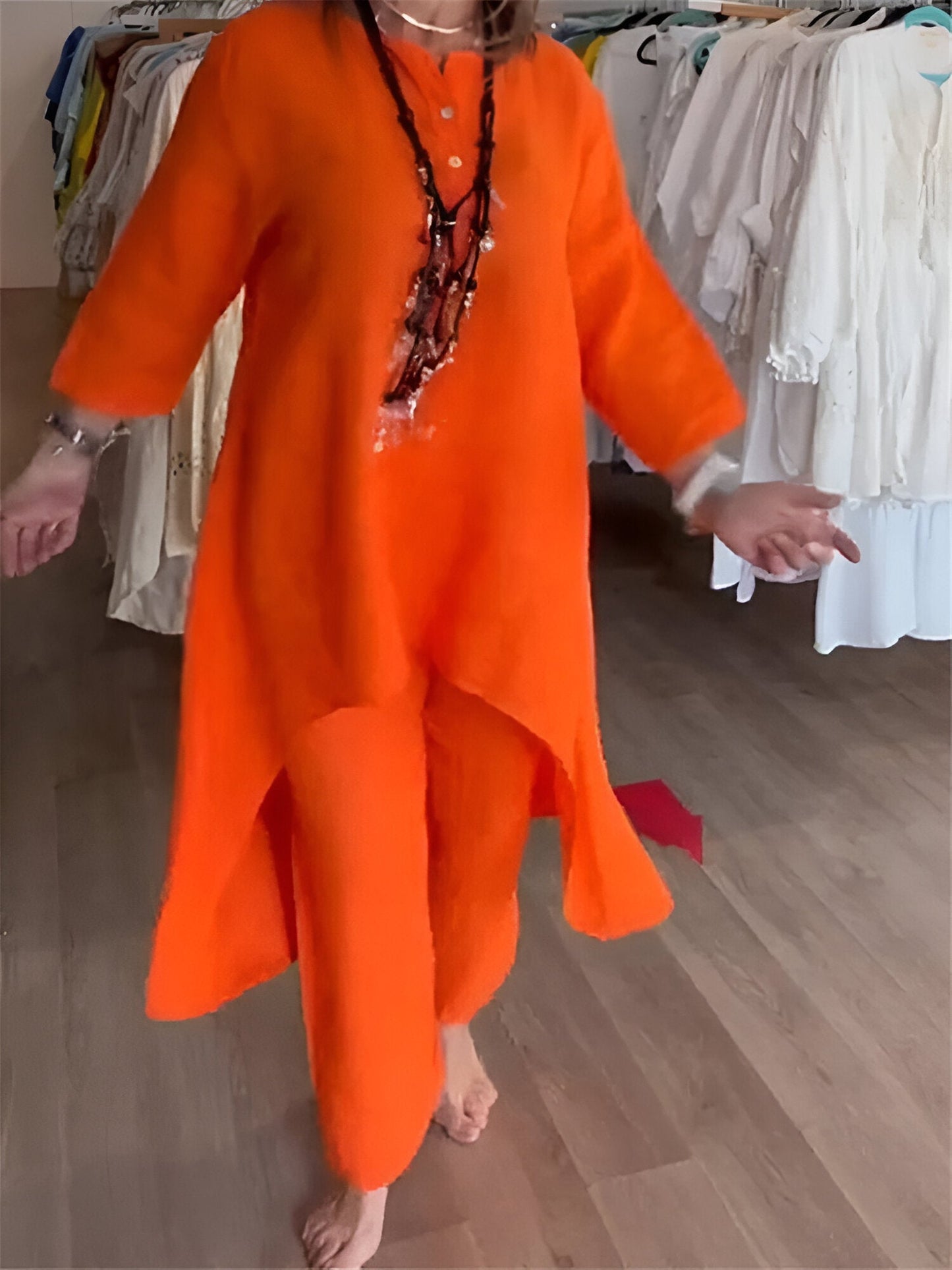 Mirelle™ | Ensemble d'été en mélange de coton léger