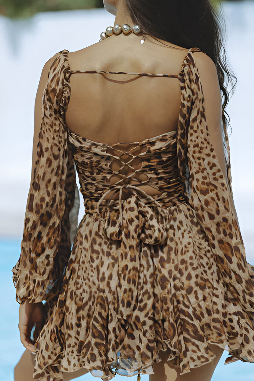 Brigitte™ | Robe fluide à manches en voile