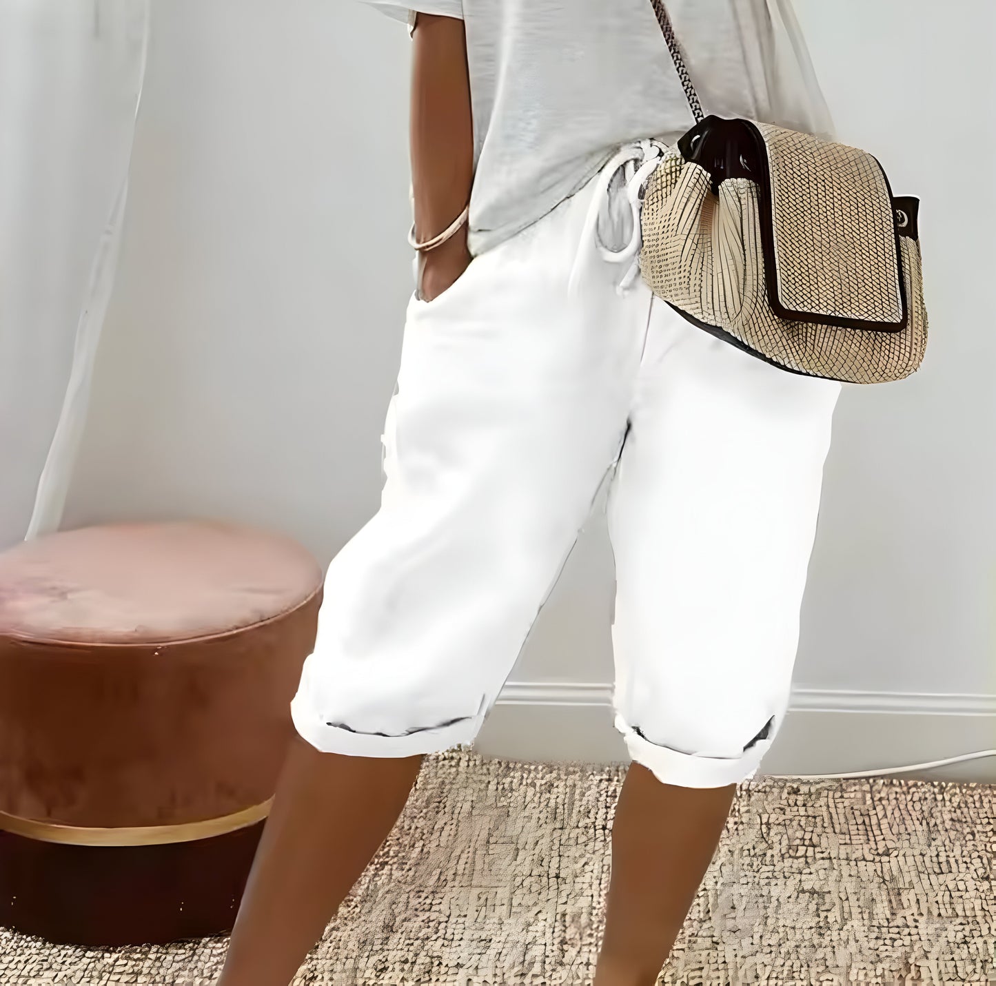 Hedwige™ | Pantalon Court et Lin pour Femmes