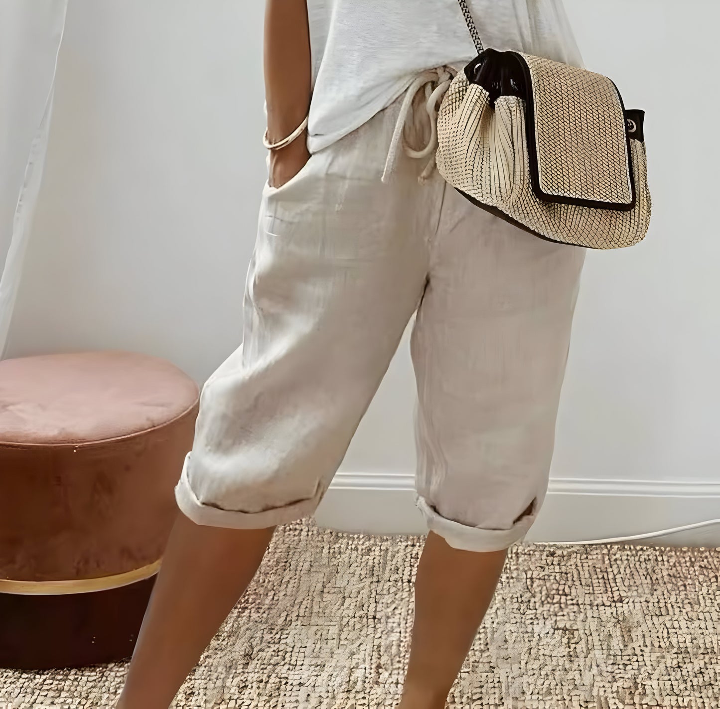 Hedwige™ | Pantalon Court et Lin pour Femmes