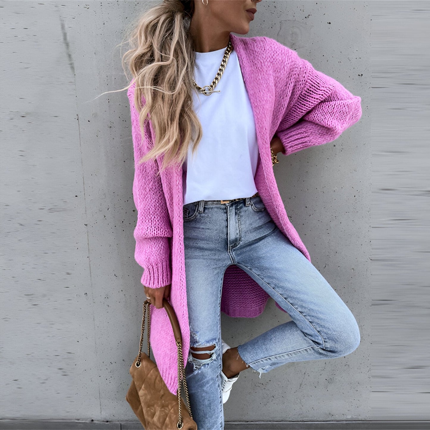 ElaynaMC | Gilet Long et Chaud pour Femme