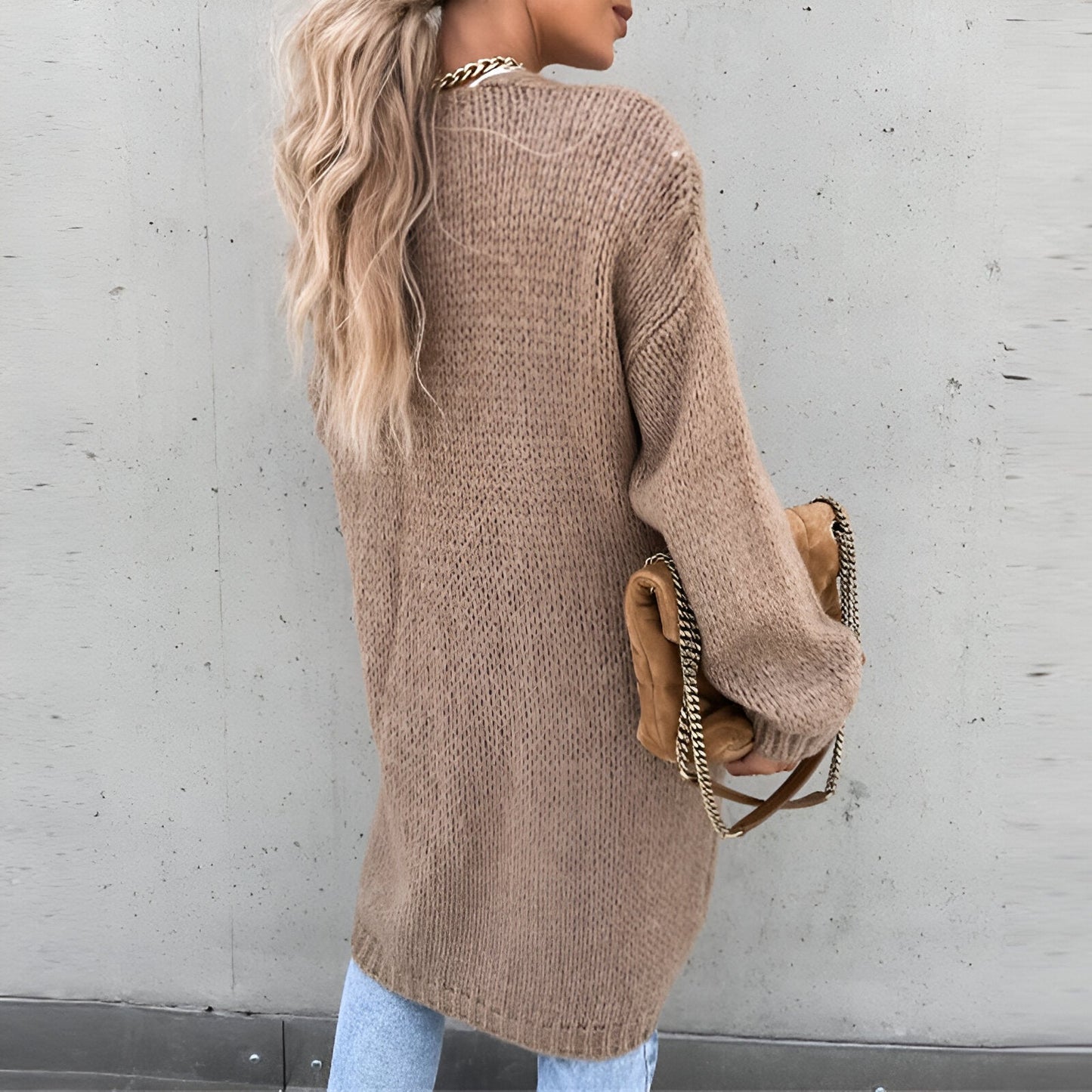 ElaynaMC | Gilet Long et Chaud pour Femme