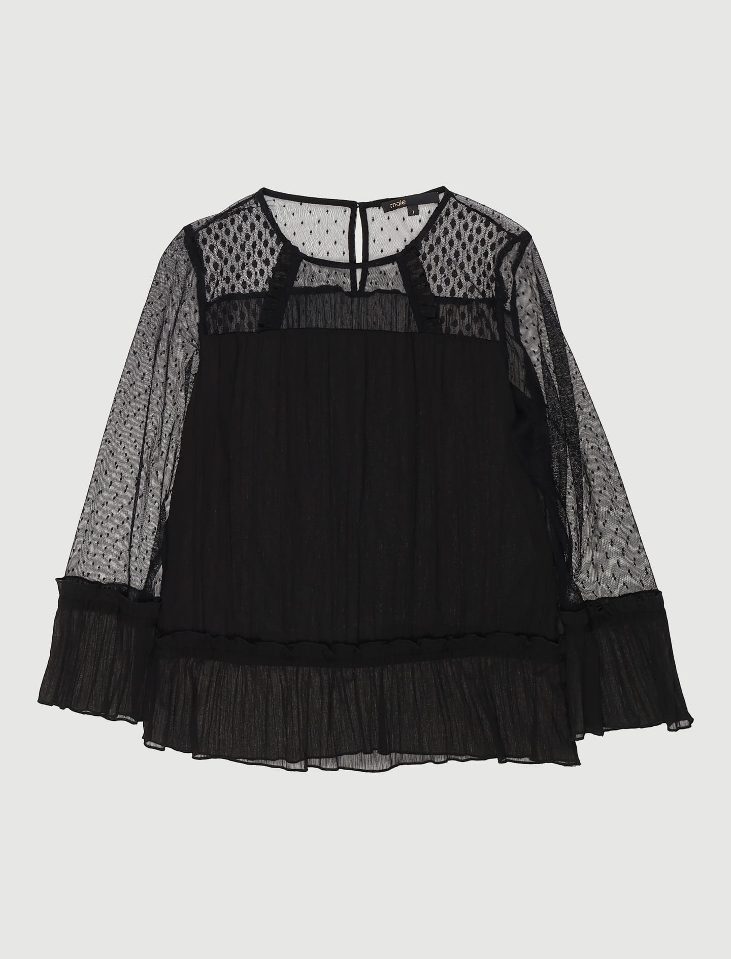 Top Fluide Et Plissé Avec Plumetis - Taille S/36