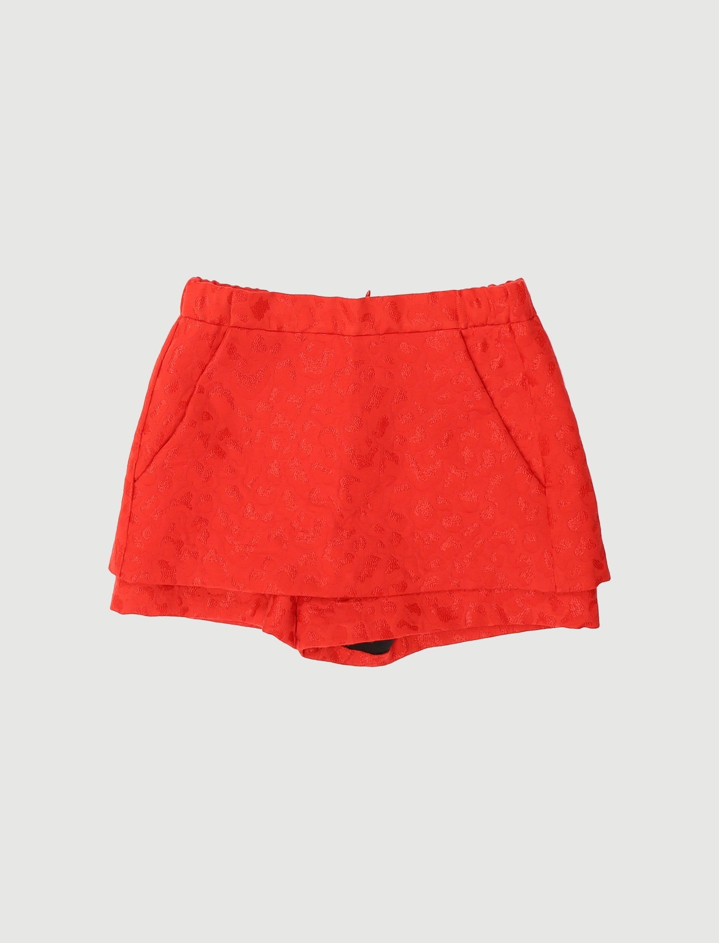 Short en jacquard à motifs léopard - Taille S/36