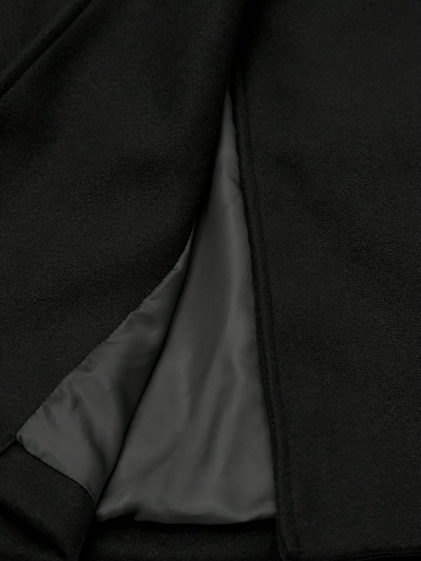 Sérine | Manteau à Col Spliced ​​Bicolore