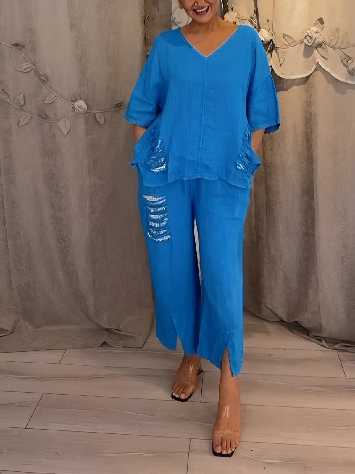 Claire™ | Ensemble d'été en deux pièces avec Détails