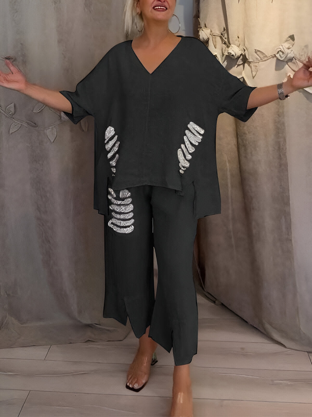 Claire™ | Ensemble d'été en deux pièces avec Détails