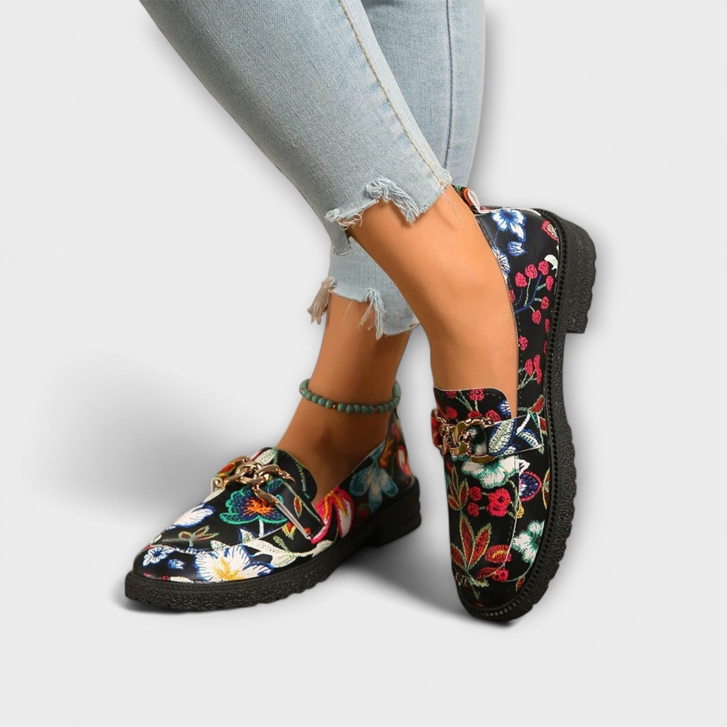 Noelia™ | Mocassins multicolores à motif floral