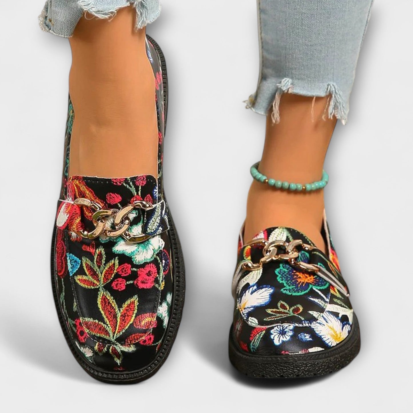 Noelia™ | Mocassins multicolores à motif floral